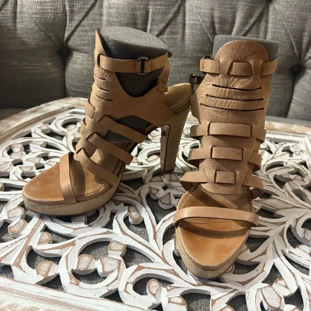 Rag & Bone Leather Heels Sandals Shoes Women’s 8.5 39